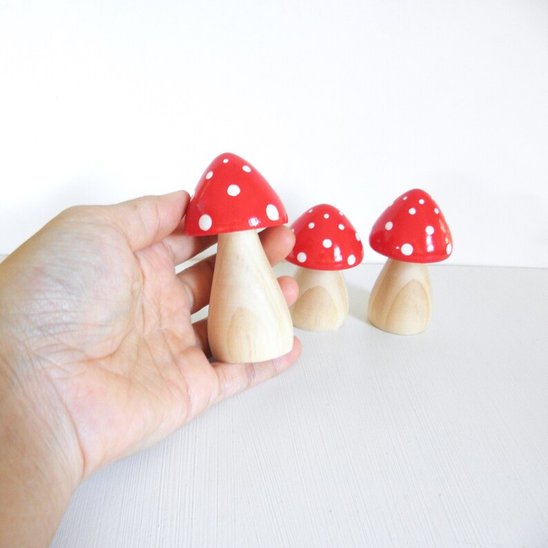 Paint Your Own Wooden Mushrooms - Journey Of Something main image 1