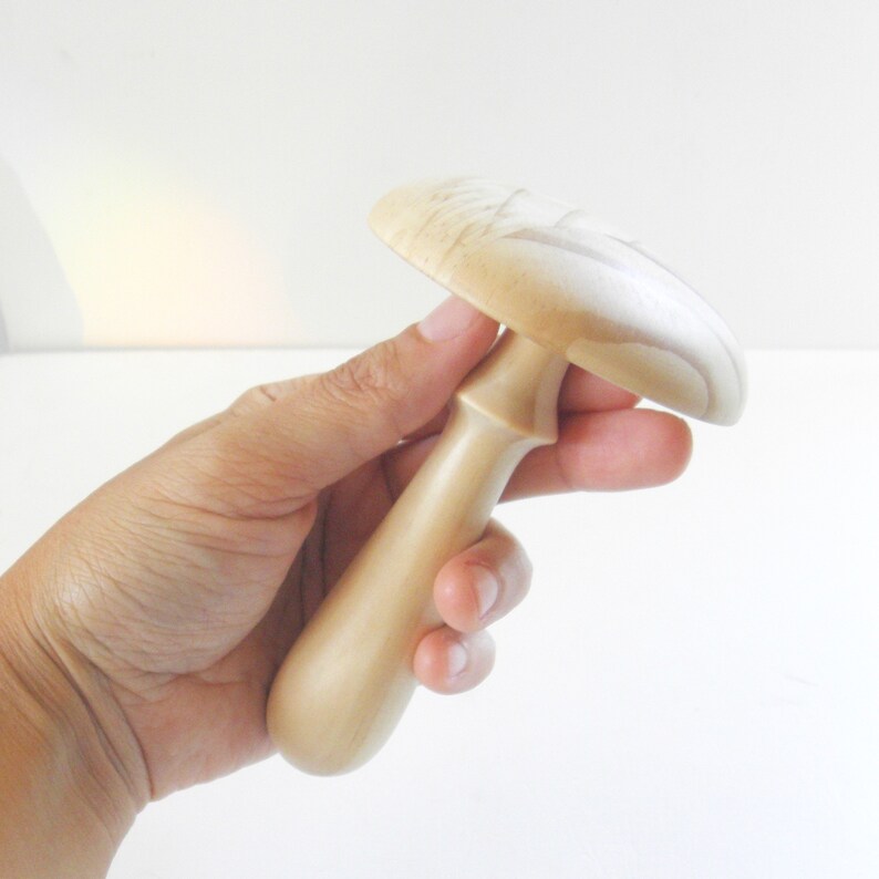 Darning Mushroom Natural Large Wooden Mending Tool Etsy