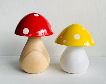 Trippy Toadstool- set of two, your choice of colours