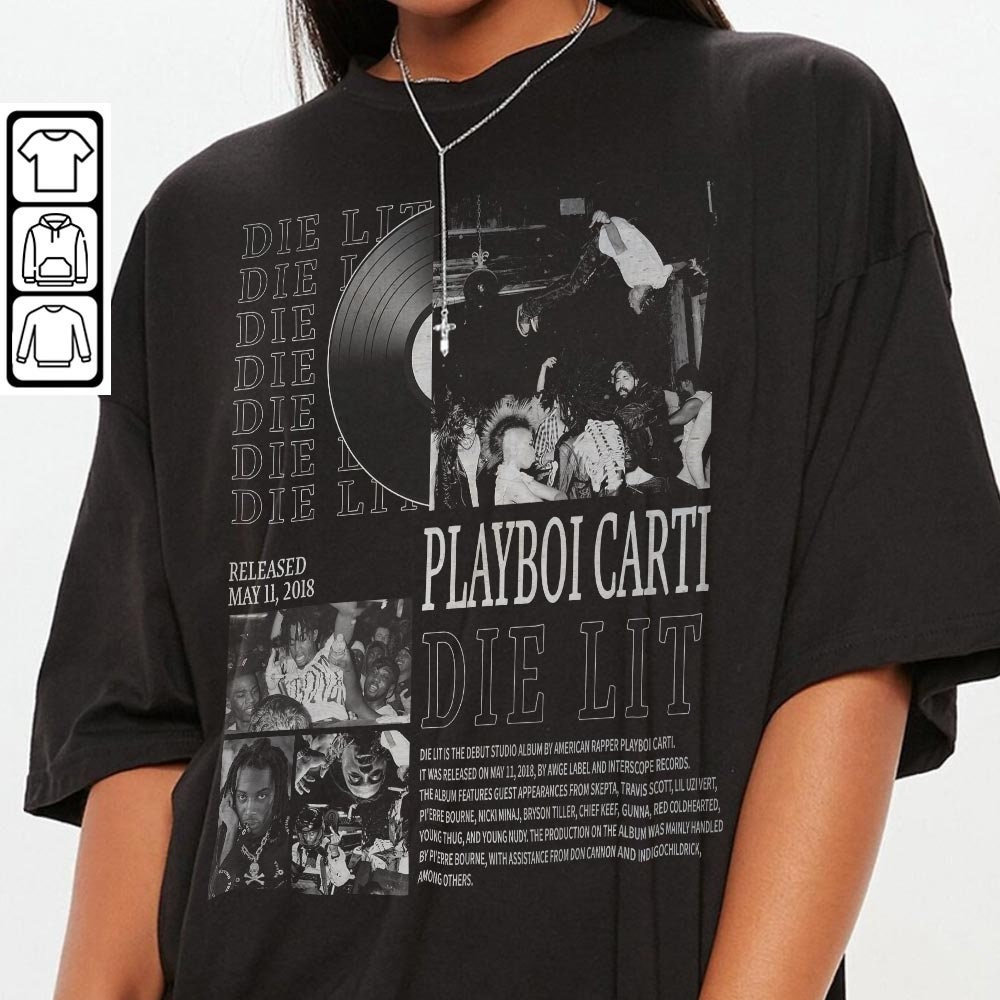 New Playboi Carti Rock Star Made King Vamp / Narcissist Tour T-shirt Small  RARE!