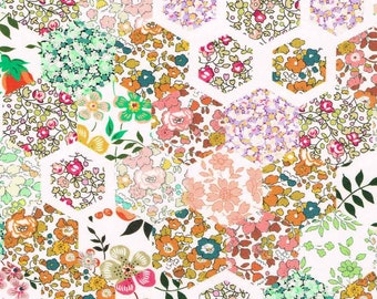 Liberty Fabric, Patchwork Stories C, tana lawn fabric, available by the metre, half metre and fat quarter