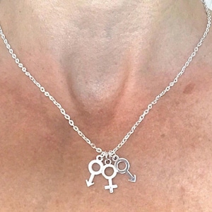 MFM Necklace, Hotwife Jewelry, Threesome Jewelry, MFM, Swingers Necklace
