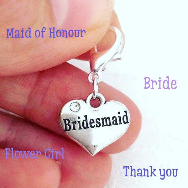 bridesmaid croc charms