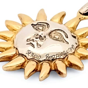 Sergio Bustamante Sun Pendant - Etsy