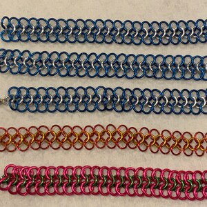 European 4/1 Open Weave Chainmail Bracelet - Etsy