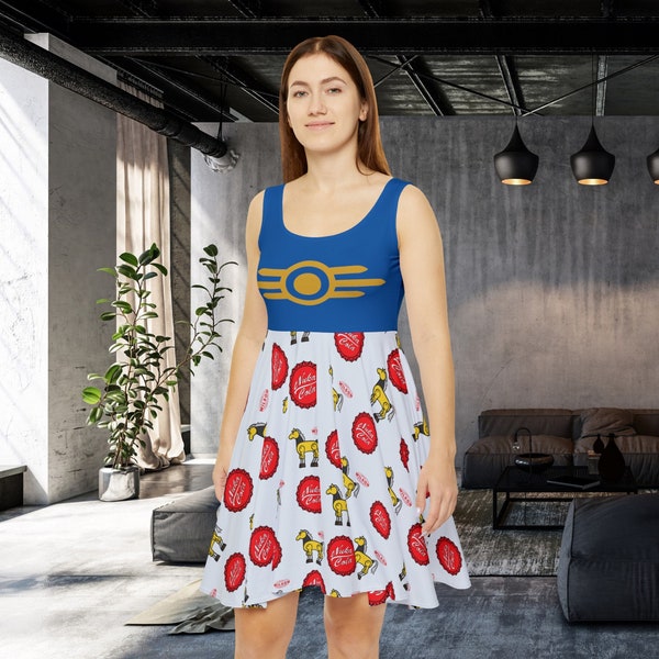 Fallout merch, Nuka cola, giddyup buttercup, fallout cosplay dress, Fallout skirt, vault tec, gamer gift, women's fashion, women's dress