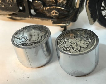 Domed Indian Buffalo nickel  Guitar Knobs. Read full description.