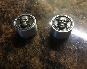 Skull guitar knobs. a set of two.Read full description.