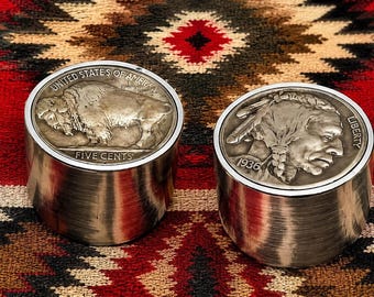 Indian/ buffalo nickel guitar knobs. Read full description.