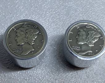 Mercury Dime guitar knobs. Read full description.