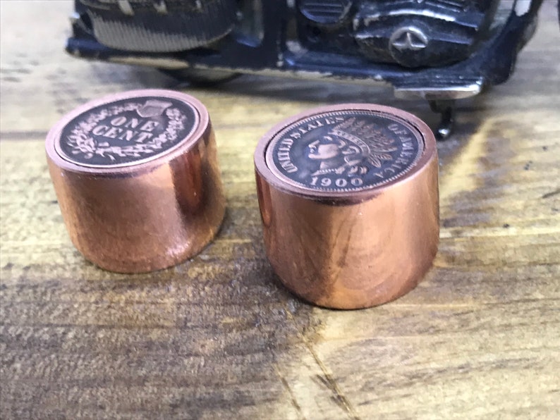 Perillas de control de volumen y tono de centavo indio. Envío | Etsy