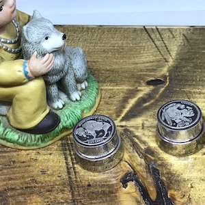 Guitar volume and tone control knobs Indian/buffalo nickel and kennedy half dollar.