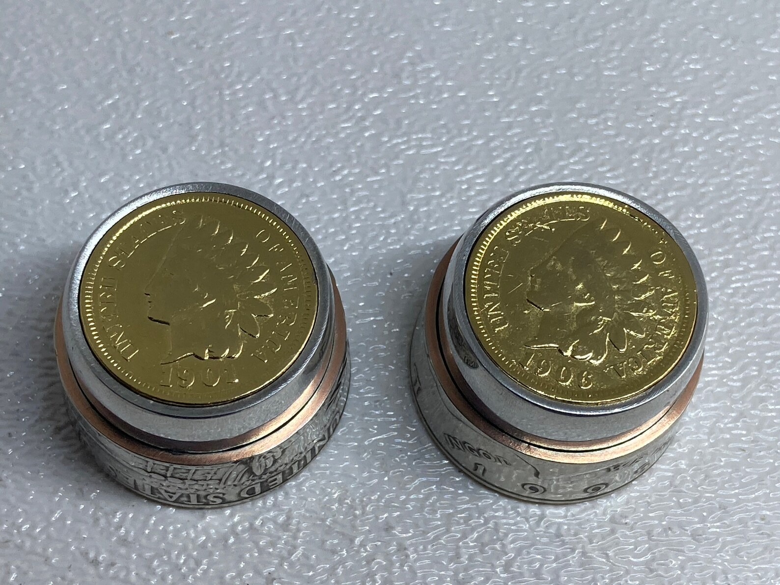 Guitar Knobs with 24 K gold plated Indian head penny and Etsy