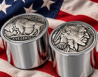 Domed Indian Buffalo nickel  Guitar Knobs. Read full description.