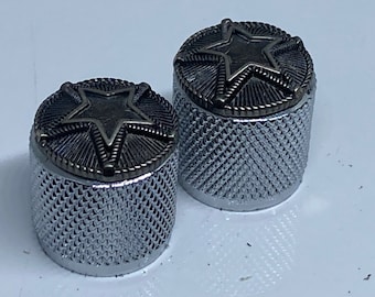 Manopole per chitarra Double Star con lati zigrinati. Leggi la descrizione completa.