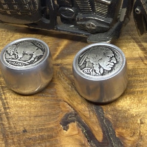 Gitarrknoppar i Indian/Buffalo med aluminiumsidor.