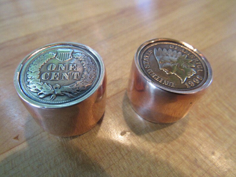 Authentic Indian head penny volume and control knob. for you favorite guitar. Free Domestic Shipping. image 1