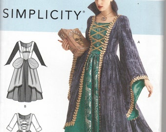 Simplicity Pattern 9166 HOCUS POCUS COSTUMES Misses Sizes 6 8 10 12 14