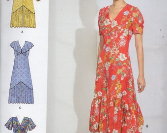 Simplicity Pattern 10117  RUFFLED DRESSES  Misses Sizes 14 16 18 20 22