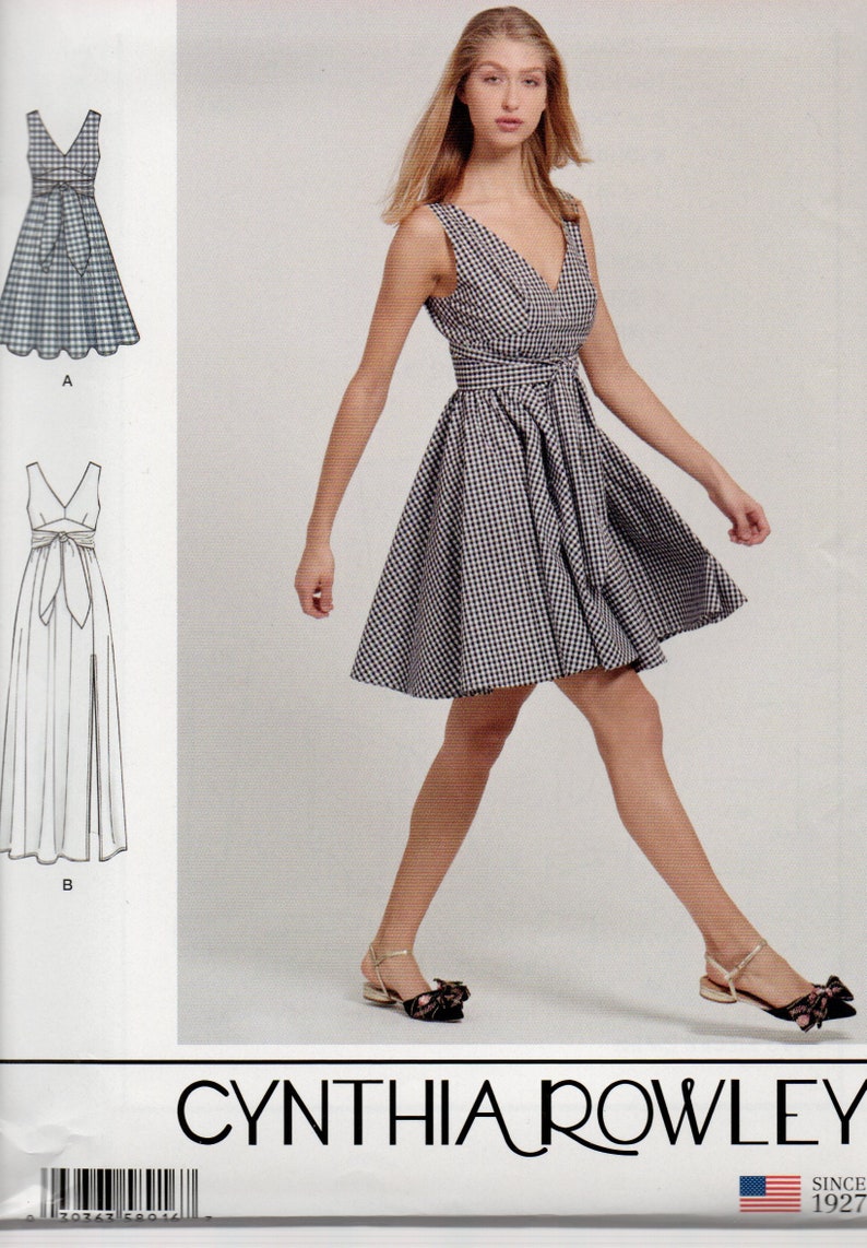 Simplicity Cynthia Rowley Pattern 8916 SUMMER Back Wrap V-Neck | Etsy