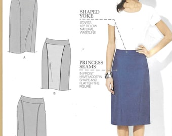 Simplicity Amazing Fit Pattern 1541 SKIRTS with Individual Pattern Pieces for SLIM Average or CURVY Fit  Misses Sizes 8 10 12 14 16