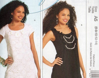 McCall's CRAFTY Pattern 5875 A-LINE DRESSES  Misses Sizes 14 16 18 20