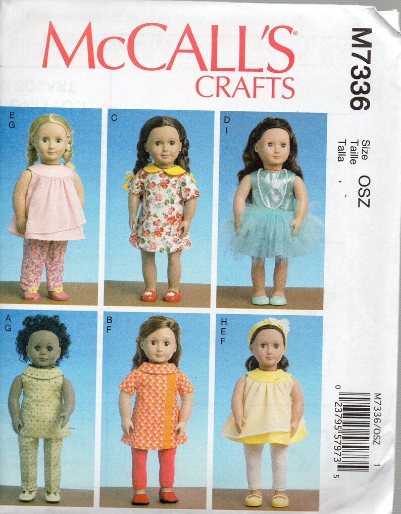 McCalls Sewing Pattern # 6981 Girls Dress w// Decorative Collar Choose Size