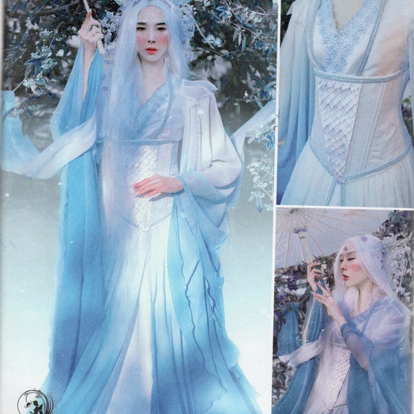 Simplicity Firefly Path Pattern 8971 FANTASY COSTUME with GOWN, Coat, Corset and Wrap Misses Sizes 6 8 10 12 14