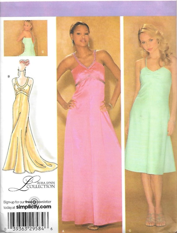 green emerald velvet dress Amazon.com: Misses Evening Dress Simplicity 8970 Sewing Pattern Size 4 - 6 main image 1