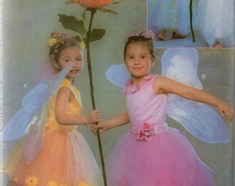 McCall's WINGED FAIRY Costumes Pattern 3365 Child/Girls Sizes 3-4 5-6 7-8