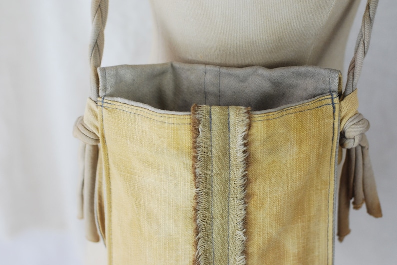Minimalist Bag Hip Bag Fanny Pack 0 Waste Handmade Bag Botanical Dye Reclaimed Fabric