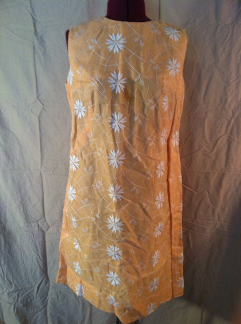60s Pastel orange Jackie Kennedy dress