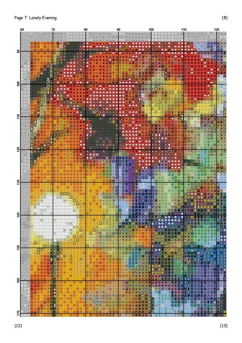 3 Charts Leonid Afremov Compilation Cross Stitch Patterns DMC Etsy Canada