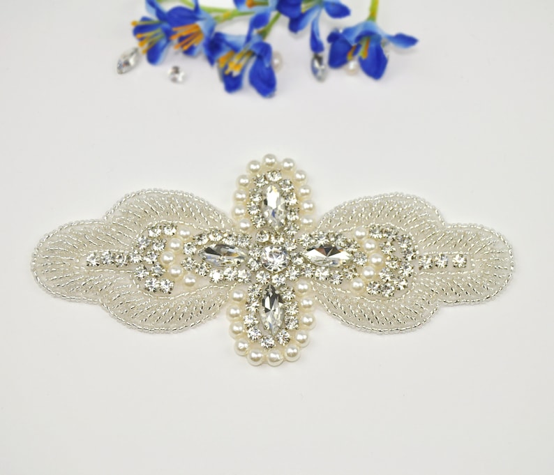 Ap Rhinestones Pearl and Rhinestone Applique - AP21 - Etsy