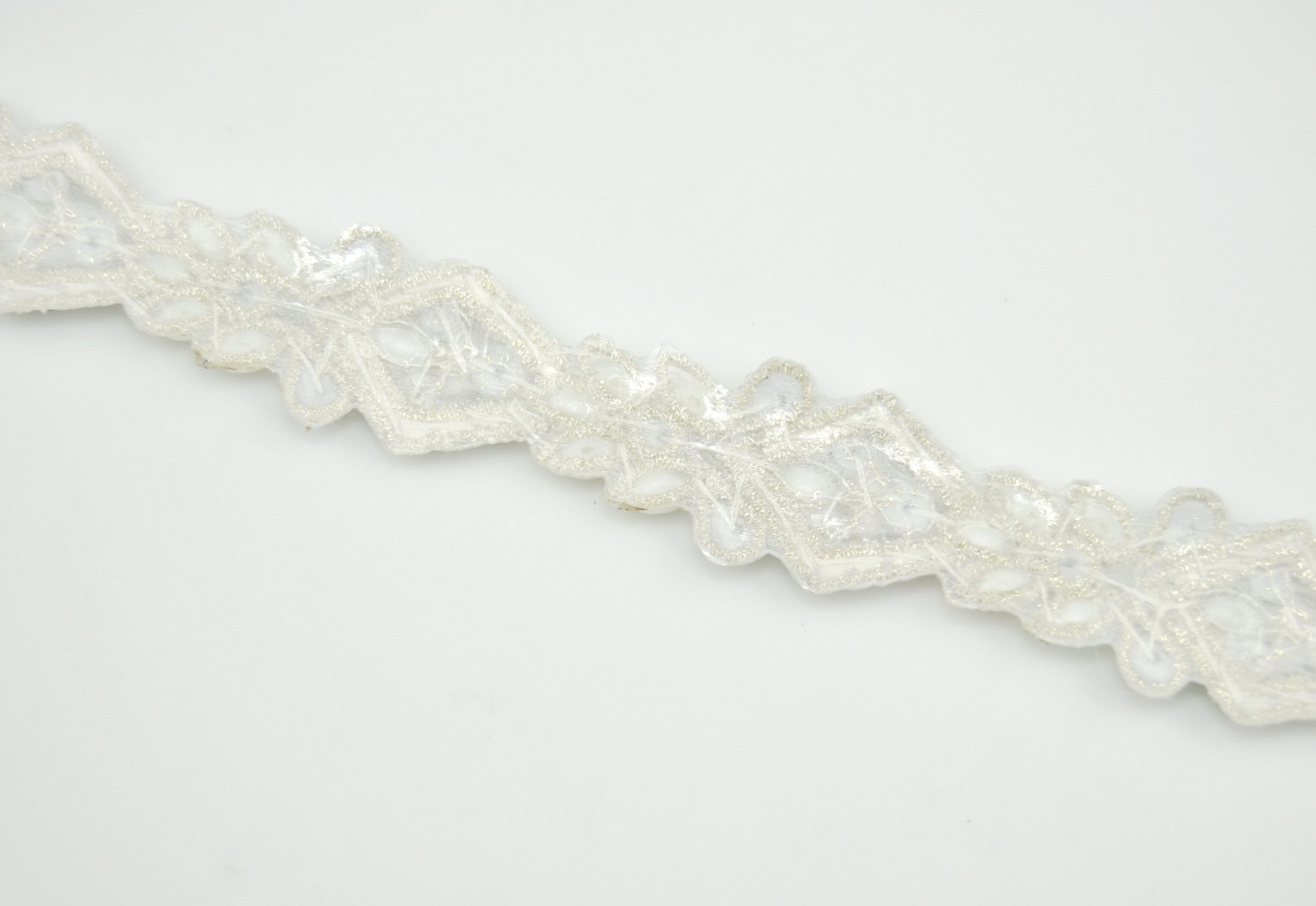 1 yard Pearl and rhinestone trim by the yard Beaded Wedding Etsy