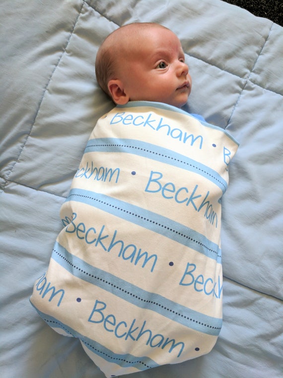 personalized baby swaddle