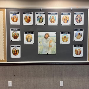 Old Testament 2026 Bulletin Board Prophets, Church of Jesus Christ of Latter-Day Saints Primary, Young Women, Church Bulletin