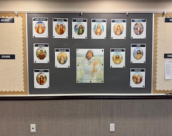 Old Testament 2026 Bulletin Board Prophets, Church of Jesus Christ of Latter-Day Saints Primary, Young Women, Church Bulletin