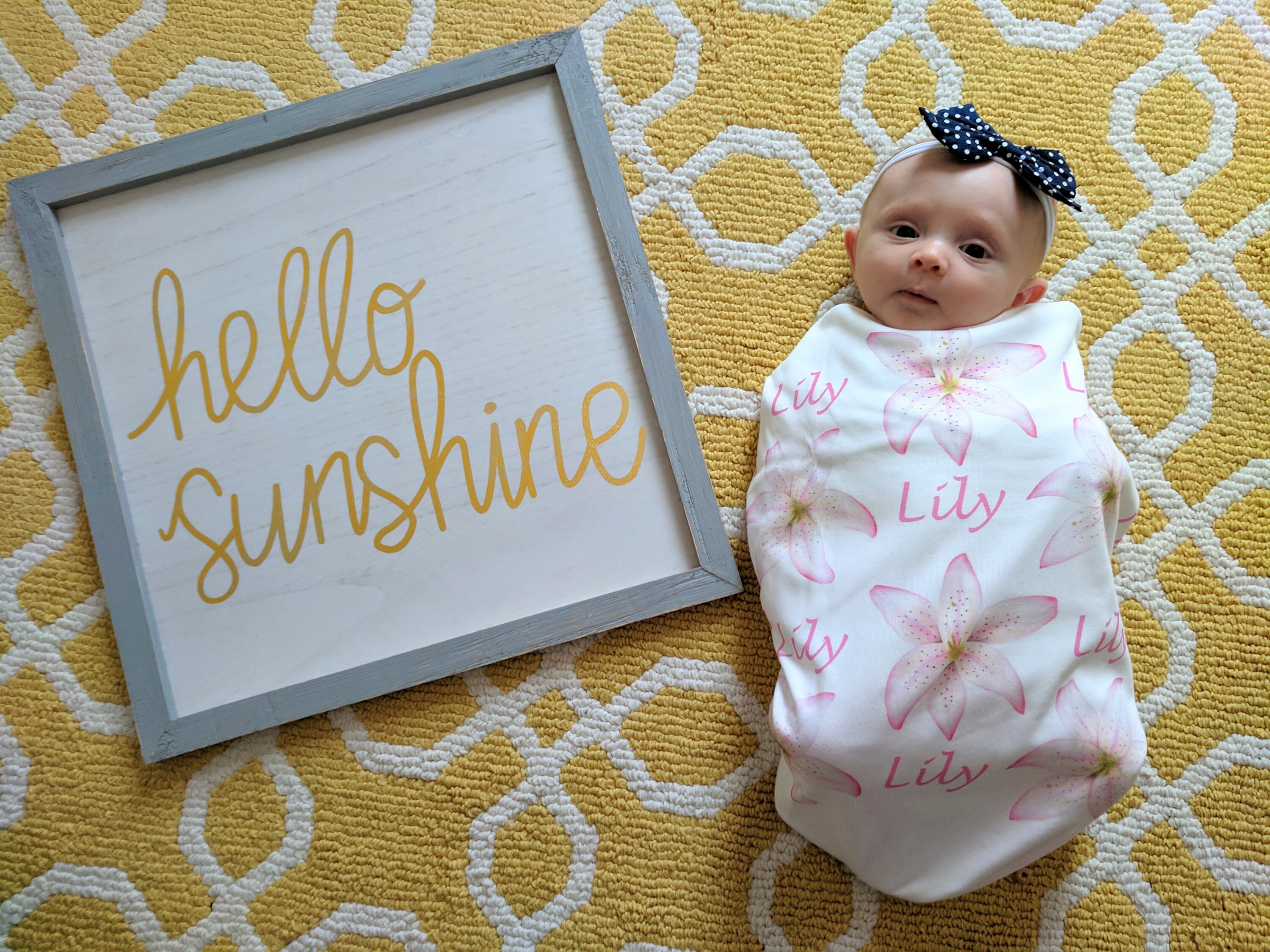monogrammed swaddle blanket