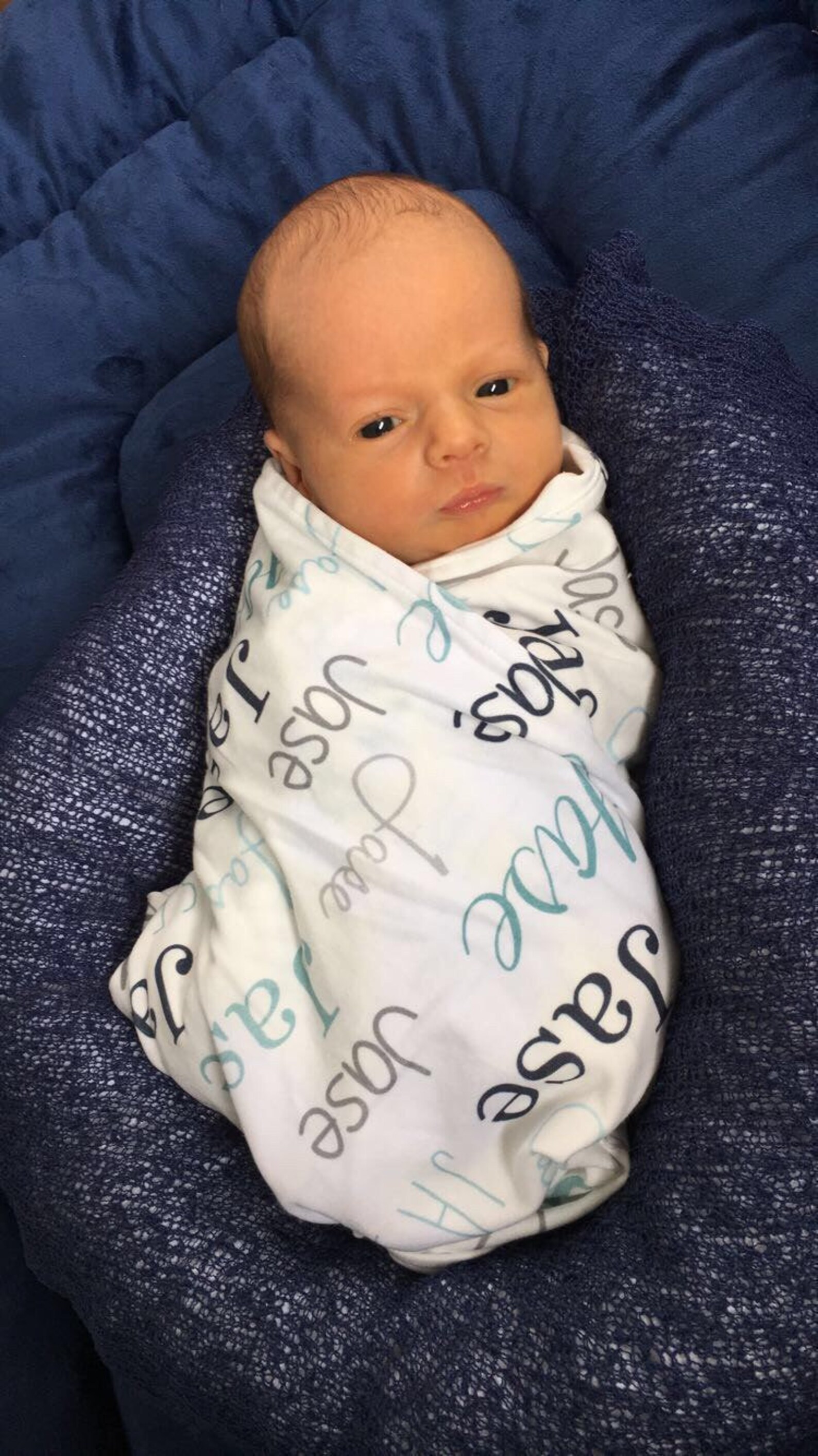 Personalized Swaddle Blanket // Baby Boy Personalized Name Etsy