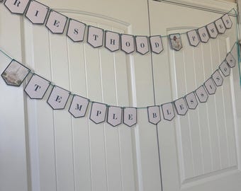 Temple and Priesthood Preparation Program LDS Editable Template, Church of Jesus Christ of Latter-Day Saints Invitation and program