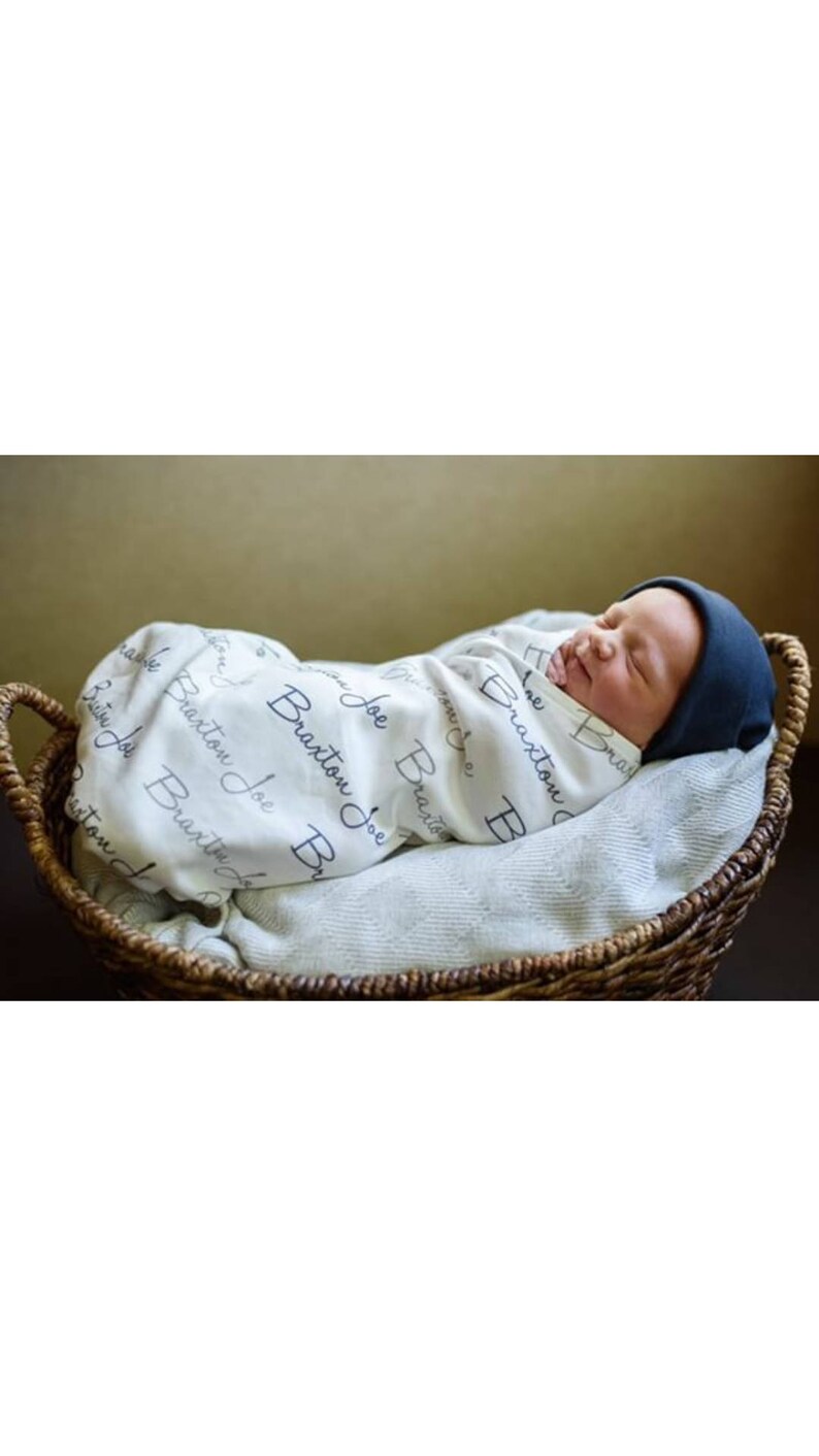 Personalized Swaddle Blanket // Baby Personalized Name Swaddle Etsy
