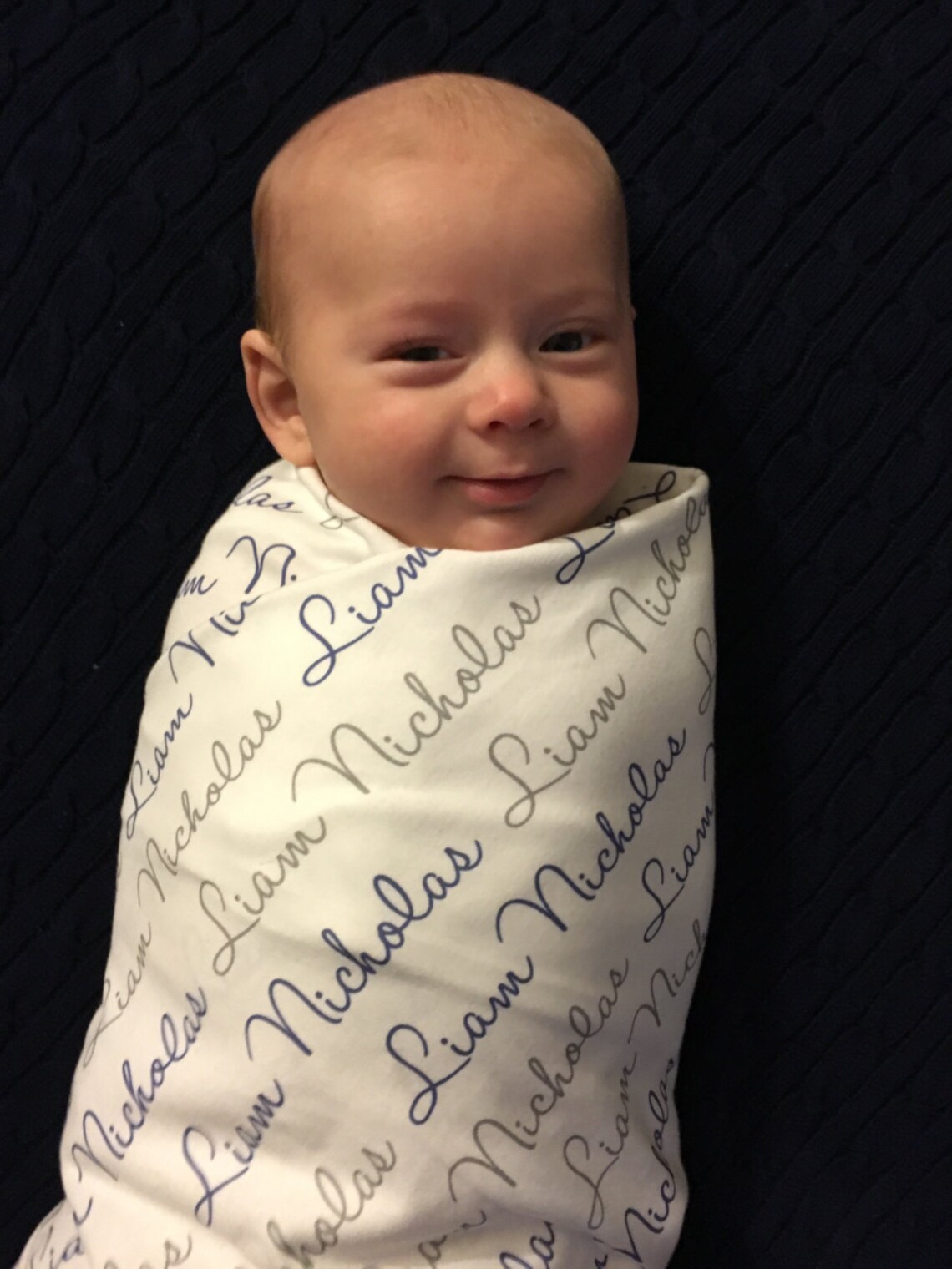 Personalized Baby Name Swaddle Blanket for Newborn or Hospital Etsy