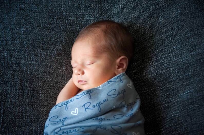 baby name swaddle blanket boy