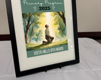 Primary Program Invitation LDS Editable Template, Church of Jesus Christ of Latter-Day Saints Primary Joseph Smith welcome sign