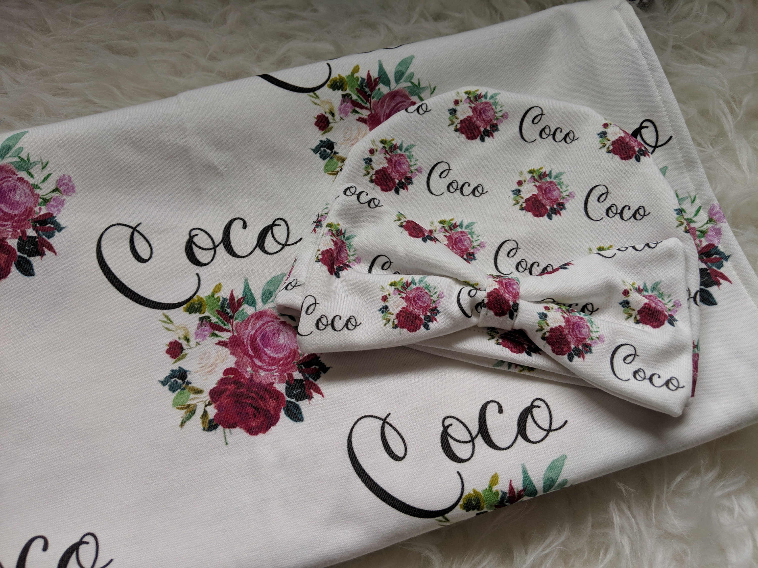 newborn baby blanket personalized