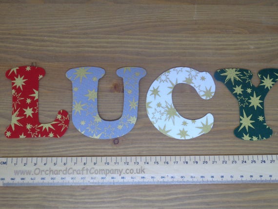 Iron on Fabric Christmas Letters and Numbers.up to 7 4-5 Cm Upper and  Lowercase. 