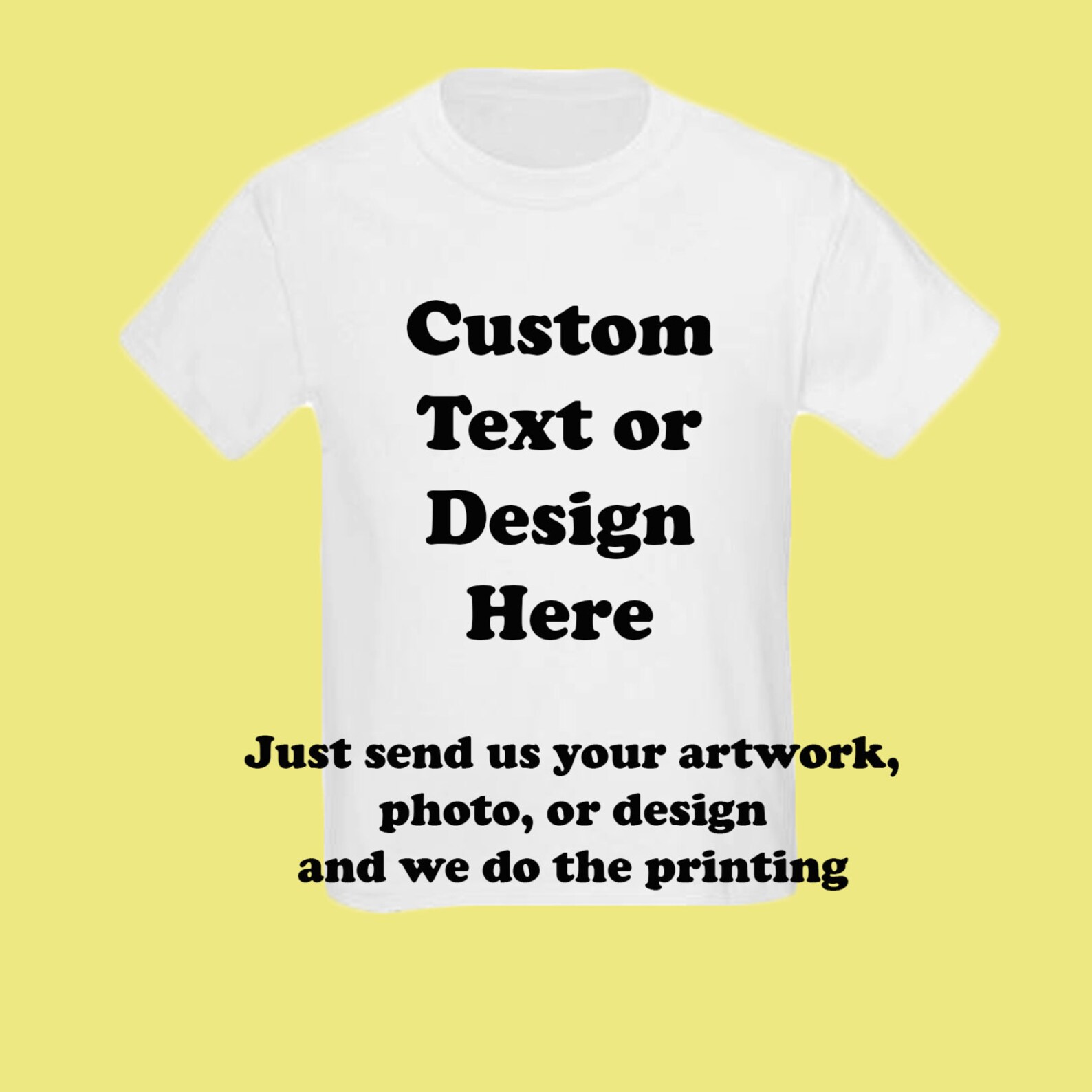 Custom Toddler T Shirt Personalized With Your Artwork or Etsy
