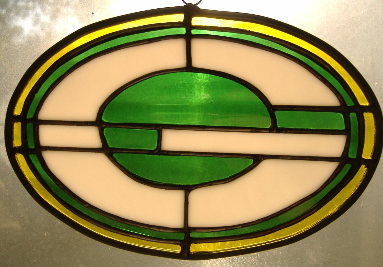 Green Bay Packers Stained Glass Panel Etsy