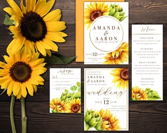 Summer Sunflowers Wedding Suite/Collection *DIGITAL file available